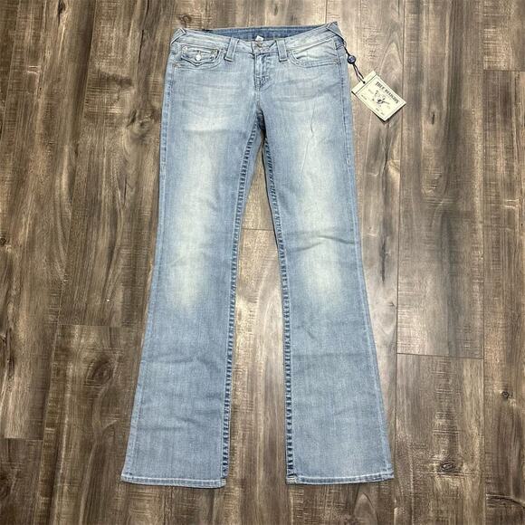 True Religion Women's‎ Bootcut Jeans Size 29 Blue Medium Wash Denim - Picture 2 of 9